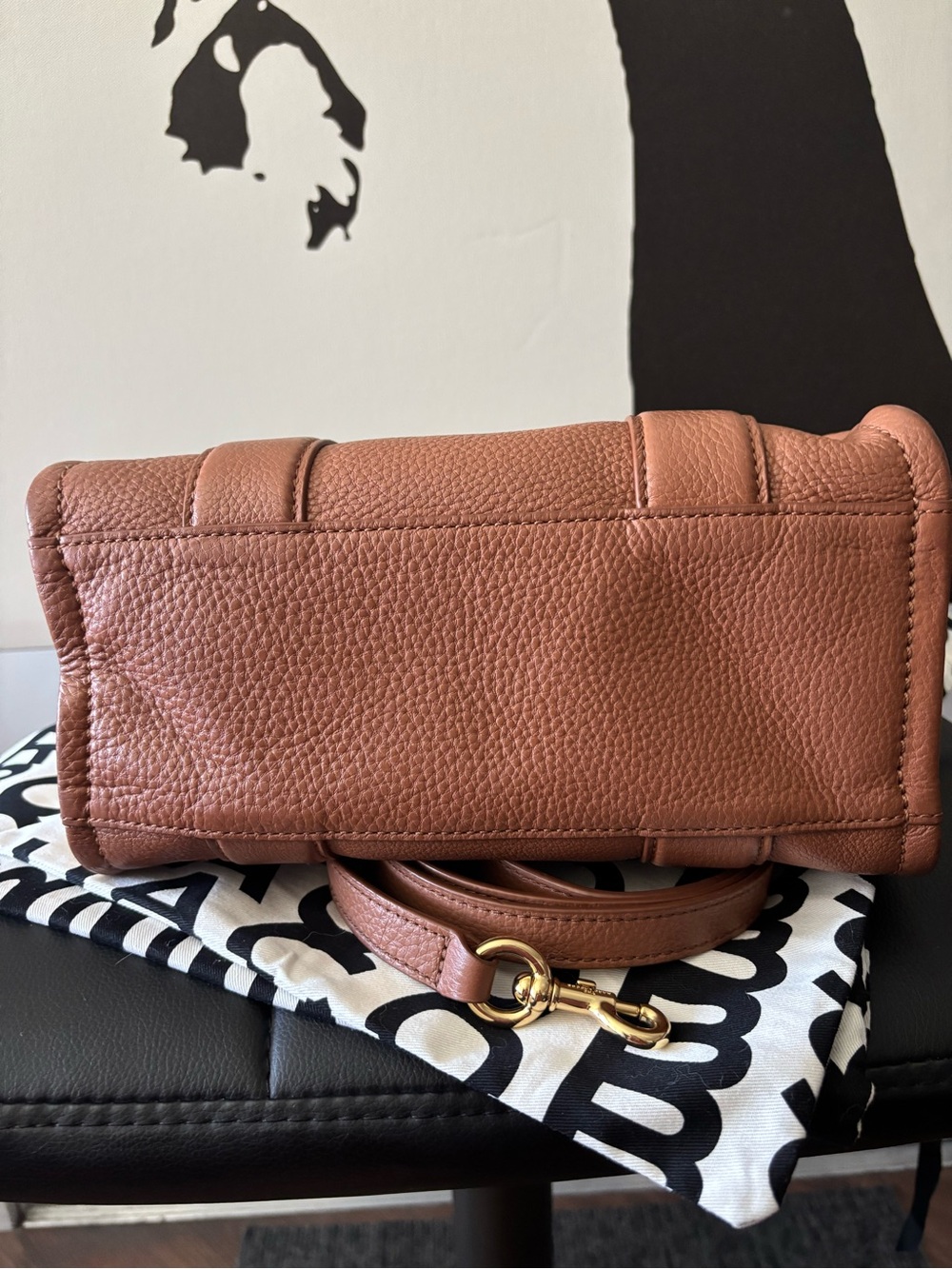 Marc Jacobs The Tote Bag in Chestnut Brown SMALL - Picture 9 of 14